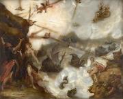 Hans von Aachen und auf der Reckseite die Entfesselung der Winde durch Aeolus oil painting artist